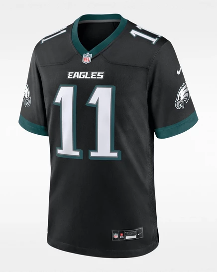 Мужское джерси Nike Saquon Barkley Eagles, черный
