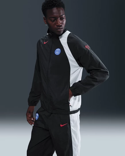 Мужская трековая куртка Nike PSG Total 90, черная/белая/красная