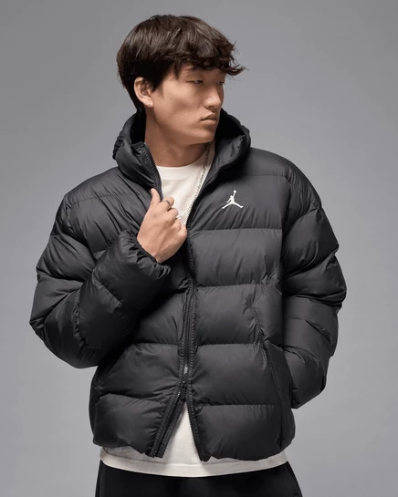 Мужской пуховик Jordan Brooklyn Therma-FIT, черно-белый
