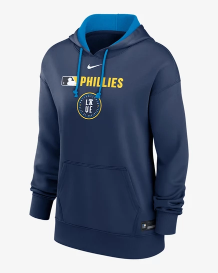Женское худи Nike Philadelphia Phillies Therma City Connect, тёмно-синее