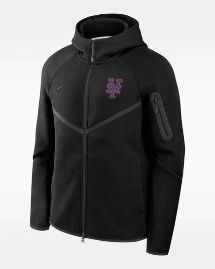 Мужская куртка Nike Tech Fleece Windrunner MLB, черная