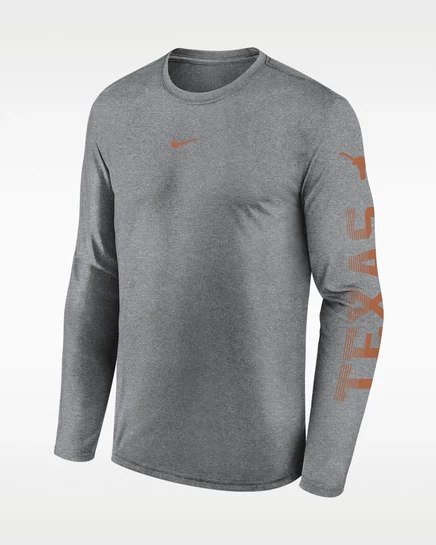Мужской лонгслив Nike Texas Primetime, серый