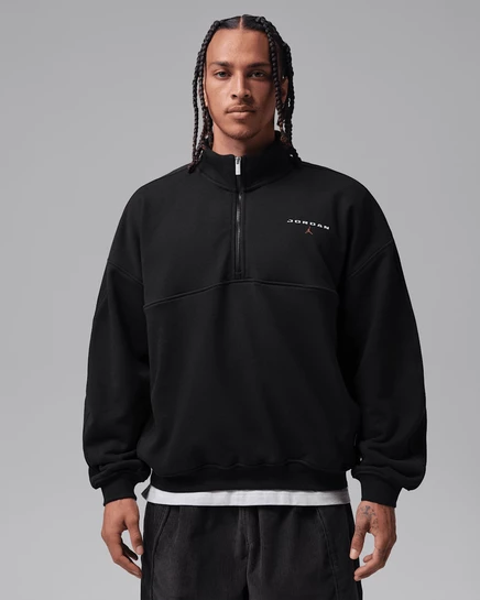 Jordan Flight Fleece Men's 1/4-Zip Top black