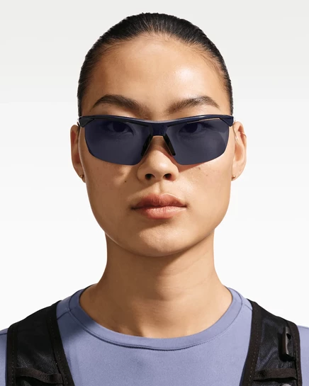 Унисекс очки Nike Tailwind 12 для бега, темно-синие/синие