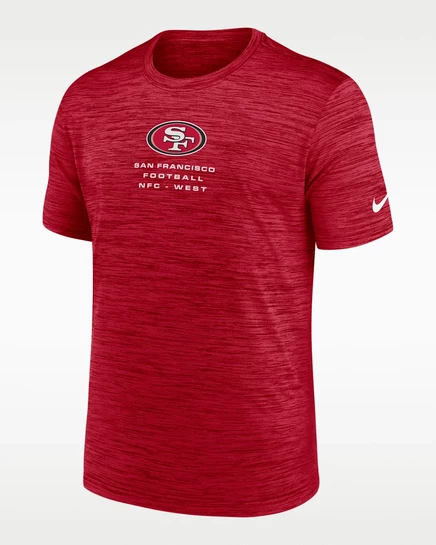 Мужская футболка Nike Dri-FIT Velocity 49ers, красная