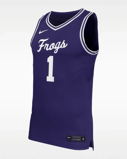 Мужская баскетбольная майка Nike TCU, орхидея