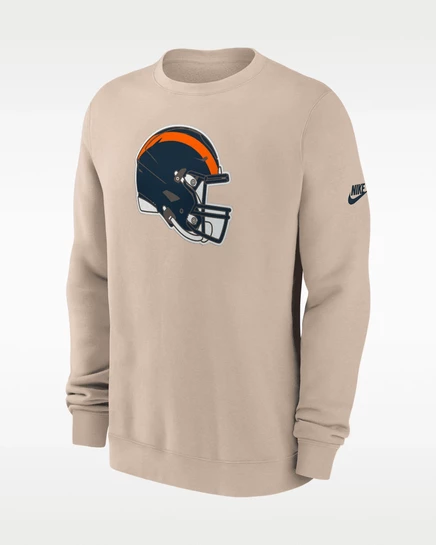 Мужской свитшот Nike Chicago Bears Rewind Club, песочный