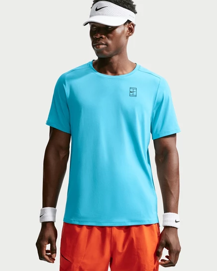 Мужская теннисная футболка NikeCourt Advantage, синяя/черная
