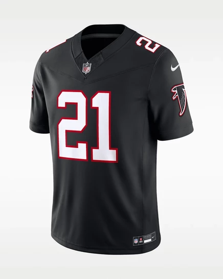 Мужская джерси Nike Deion Sanders Atlanta Falcons, черная