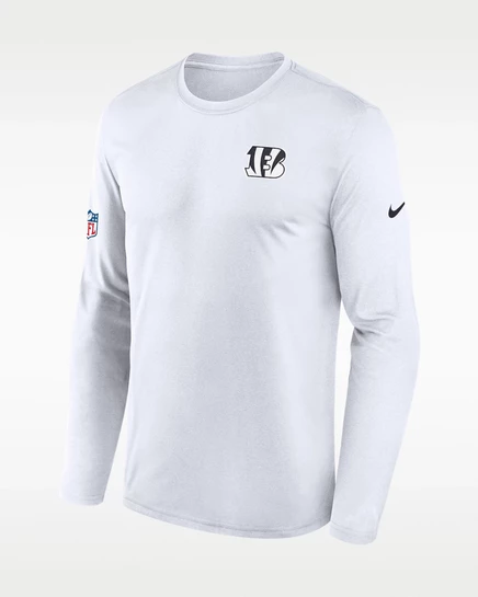 Мужской лонгслив Nike Bengals Alt Legend, белый