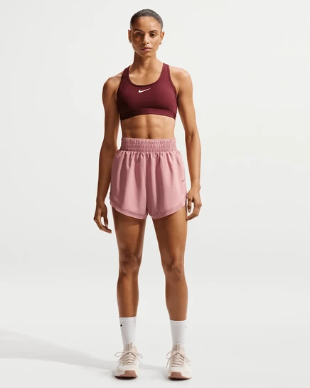 Женские шорты Nike One Dri-FIT Loose 3″, розово-терракотовые