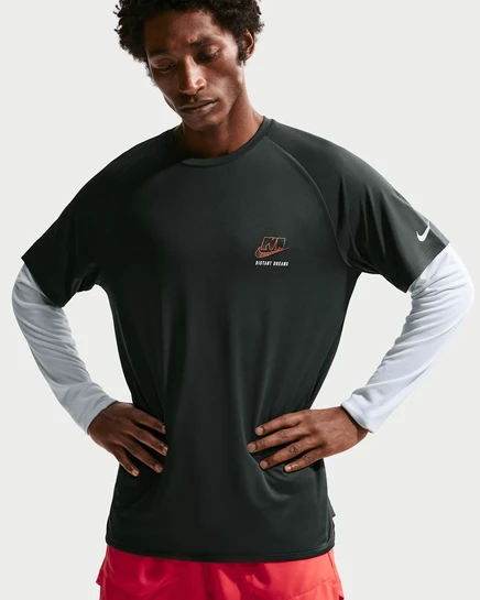 Мужская футболка Nike Stride Dri-FIT ADV для бега, черная