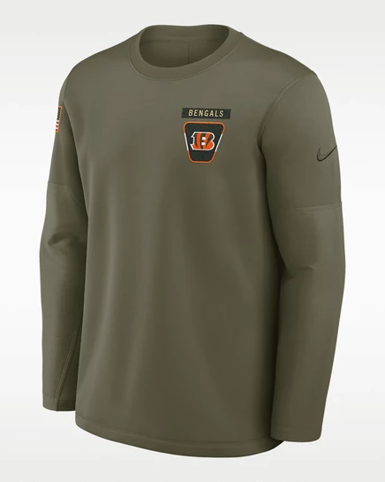 Мужской пуловер Nike Salute to Service Coach, оливковый