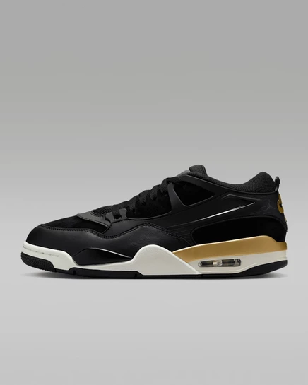 Мужские кроссовки Jordan AJ4 RM, черный/золотистый