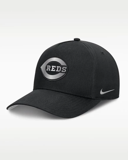 Мужская бейсболка Nike Cincinnati Reds Rise A-Frame Dri-FIT, черная