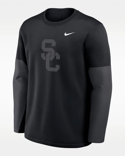 Мужская футболка Nike Therma-FIT USC Sideline Coach, черная
