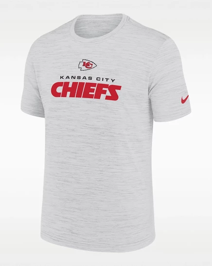 Мужская футболка Nike Kansas City Chiefs Velocity, серая