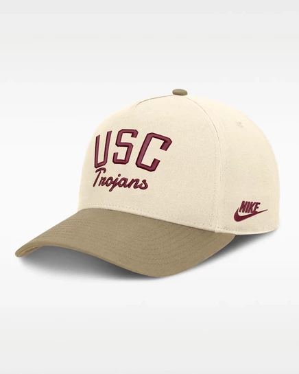 Мужская кепка Nike USC Legacy Rise, бежевая