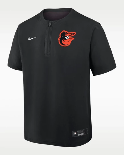 Мужская ветровка Nike Orioles Dri-FIT 1/4-zip, черная