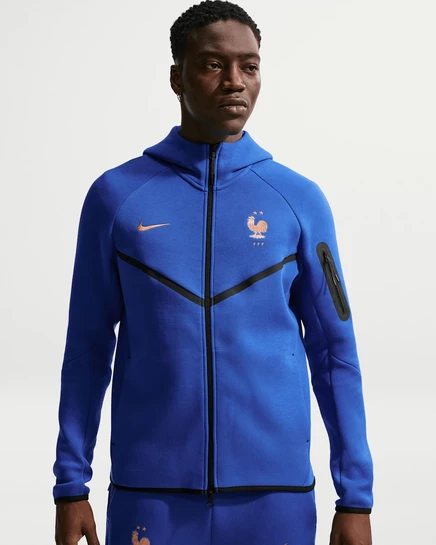 Мужская худи Nike FFF Windrunner на молнии, син./мед.