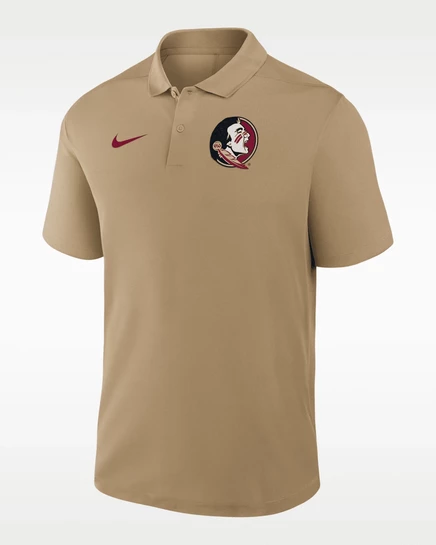 Мужская поло Nike Florida State Primetime Dri-FIT, песочно-бежевое