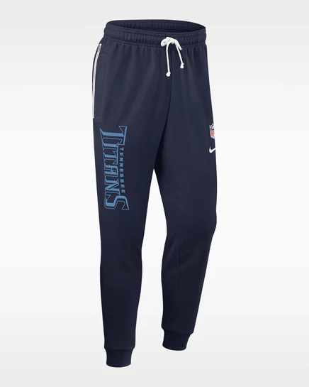 Мужские зауженные брюки Nike Tennessee Titans, синие