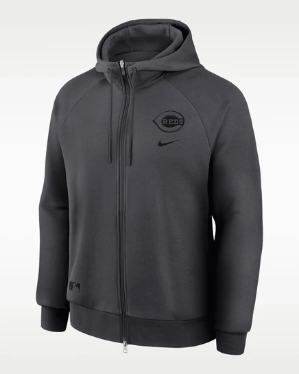 Мужское худи Nike Cincinnati Reds Dri-FIT, антрацитовое