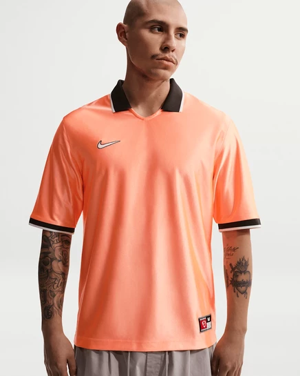 Мужская футбольная футболка Nike Energy Dri‑FIT, оранжево‑белая
