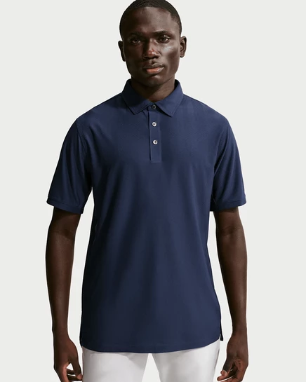 Мужское поло Nike Tailored Dri-FIT для гольфа, темно-синее