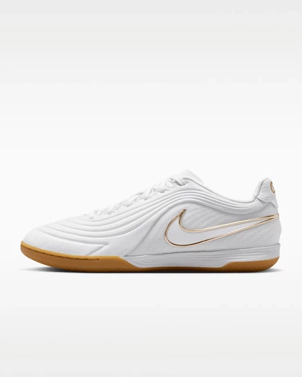Унисекс бутсы Nike Tiempo Reactgato низкие, белые/золотые
