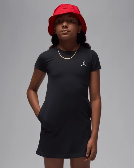 Детское платье Jordan Brooklyn Essentials, черное