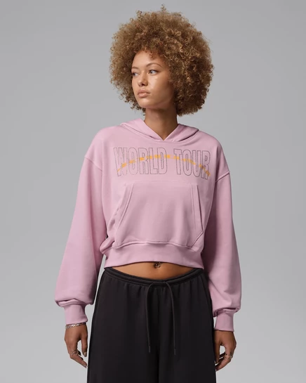 Женская худи Jordan Brooklyn Fleece, ледяной кармин