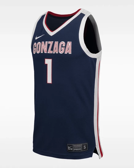 Мужская баскетбольная джерси Nike Gonzaga, темно-синяя