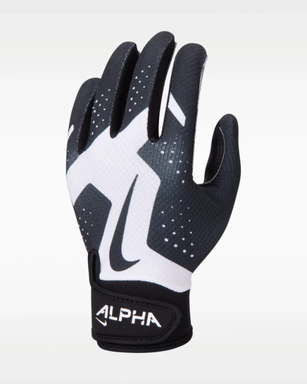 Детские перчатки Nike Alpha 2.0 для бейсбола, белые