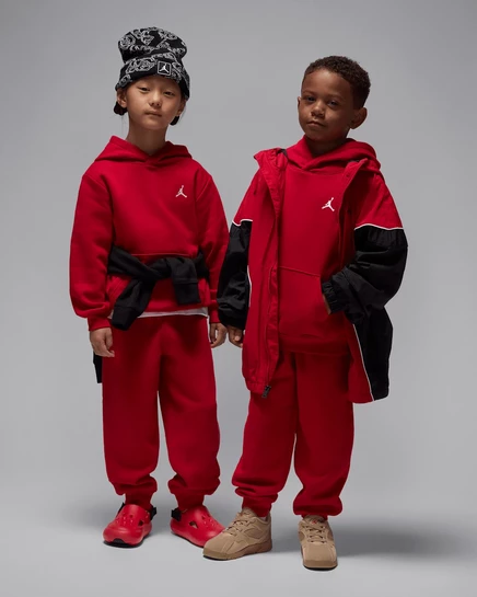Мальчиковый комплект Jordan Brooklyn Fleece, красный