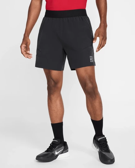 Мужские теннисные шорты NikeCourt Advantage Dri-FIT 6″, черно-белые