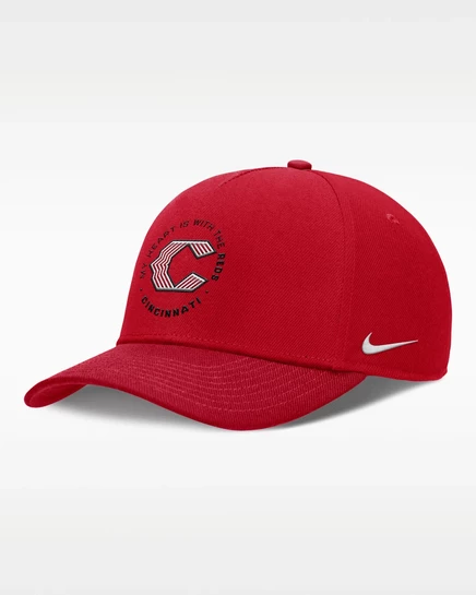 Мужская бейсболка Nike City Connect Rise Dri-FIT, регулируемая, красная