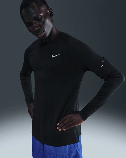 Мужской лонгслив Nike Stride Dri-FIT ADV, черный