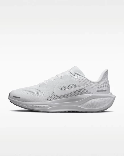 Женские беговые кроссовки Nike Pegasus 41, бело-серебристые