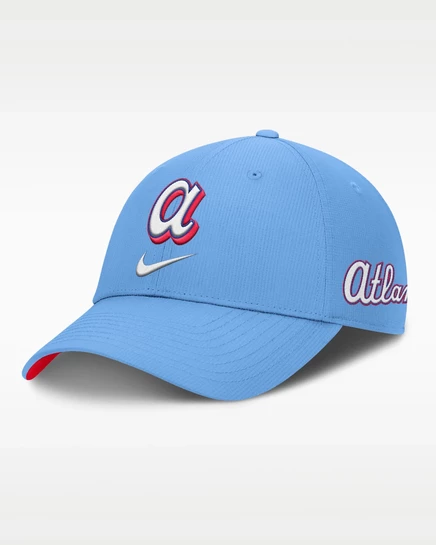Мужская бейсболка Nike Atlanta Braves City Connect, пудрово-голубая