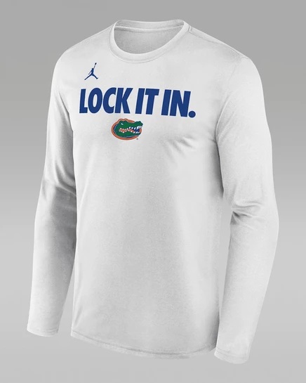 Мужской лонгслив Jordan Florida 2026 Dri-FIT, белый