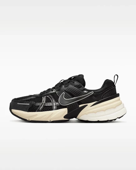 Женские кроссовки Nike V2K Run, чёрные/серебристые
