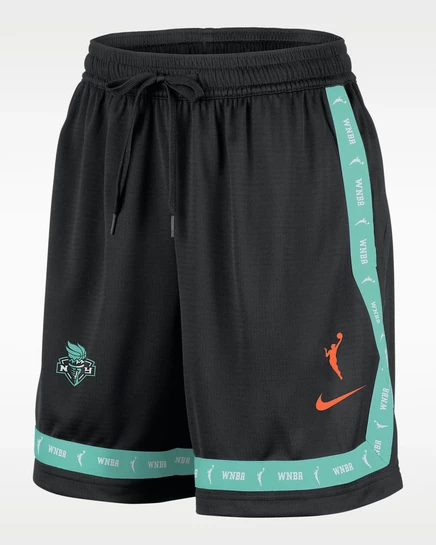 Женские шорты Nike New York Liberty, черно-оранжевые