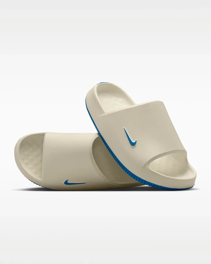 Мужские шлепанцы Nike Calm Lions, кремово-серо-синие