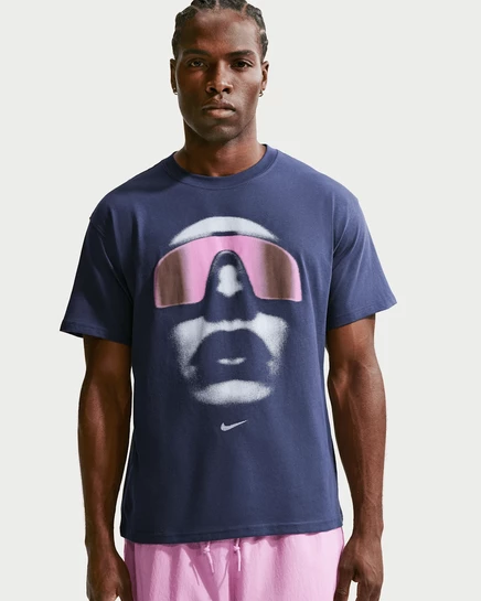 Мужская футболка Nike Sportswear Sunset, темно-синяя/магентовая