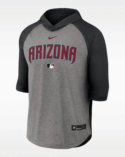 Мужское худи Nike Arizona Diamondbacks Flux Dri-FIT, черное