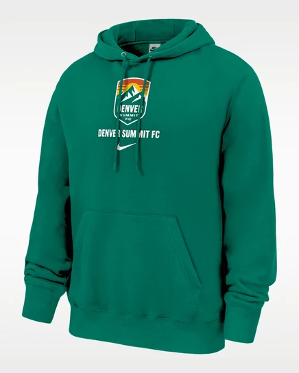 Мужское худи Nike Denver Summit Fleece, зелено-белое