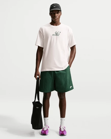 Мужские шорты Nike Sportswear Club, зеленые/белые