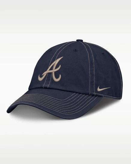 Мужская кепка Nike Atlanta Braves Club, темно-синяя