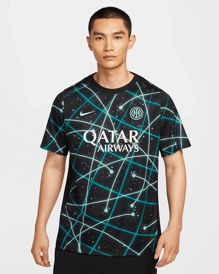 Мужская футболка Nike Inter Milan Academy, черно-бирюзовая